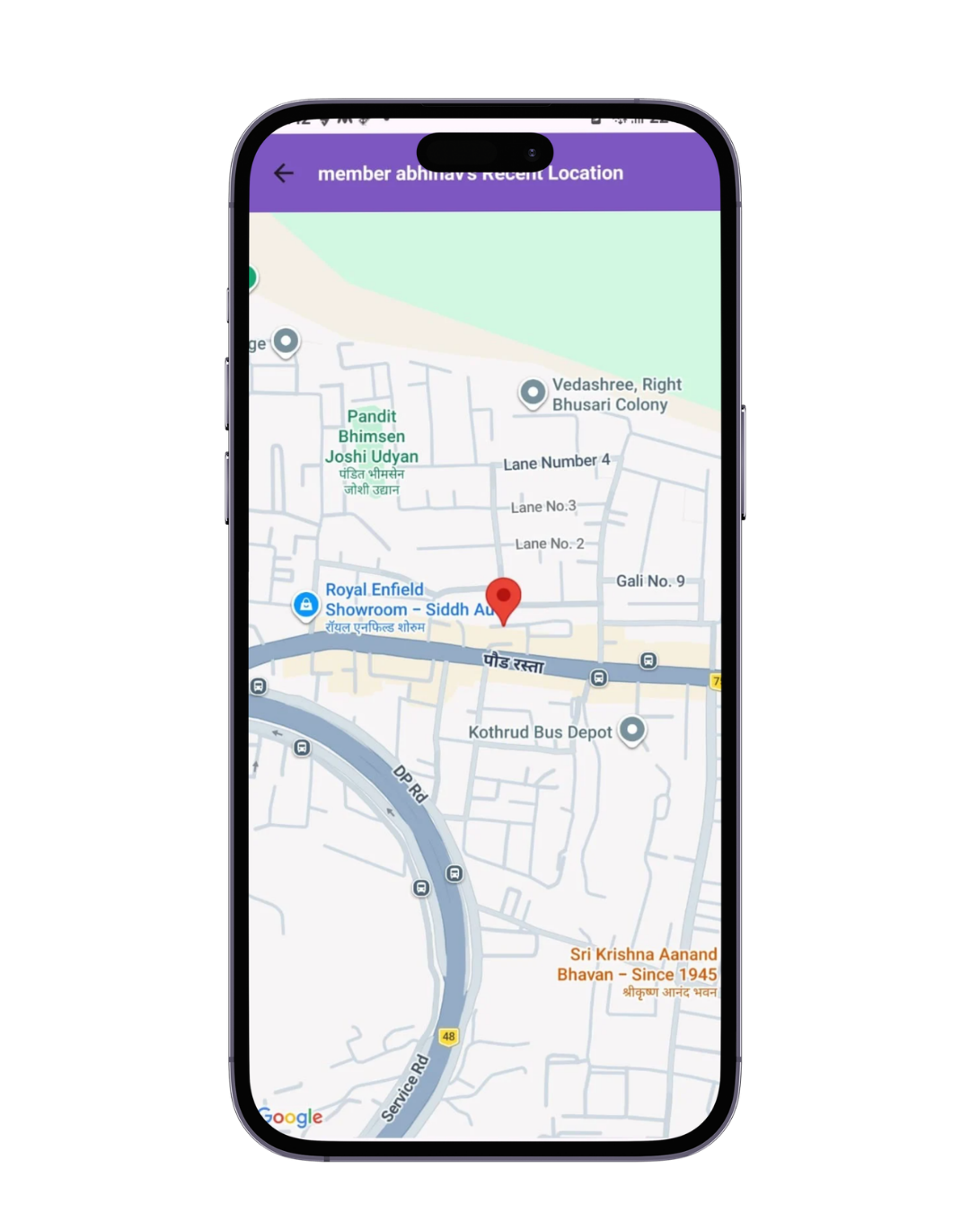 Real-time GPS location tracking and sharing for emergency safety