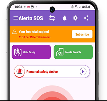 Step 1: Set up trusted contacts in Alerto personal safety app